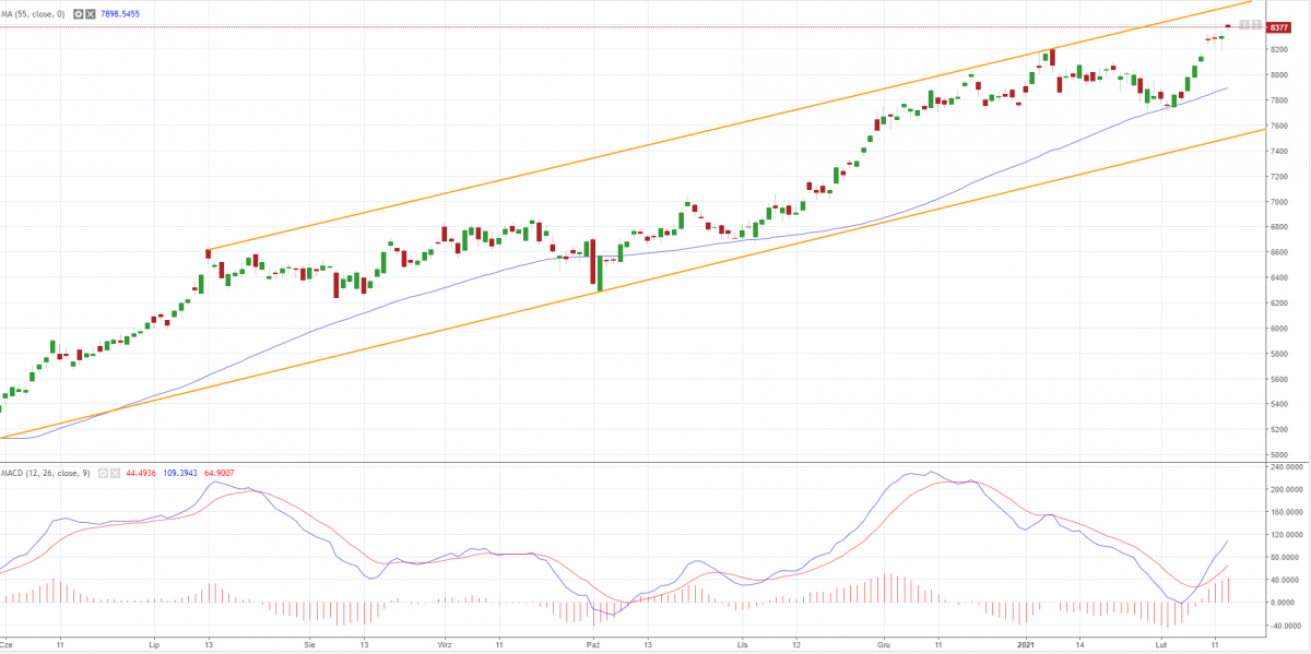 Notowania instrumentu COPPER, interwał: D1, źródło: TMS Brokers