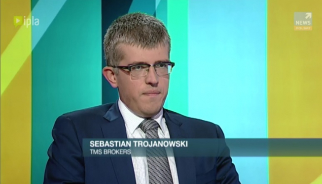 Sebastian Trojanowski Zarządzający Portfelami w programie Zoom na giełdę / Polsat News 2
