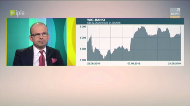 Dariusz Świniarski Zarządzający Portfelami w programie Zoom na giełdę / Polsat News 2